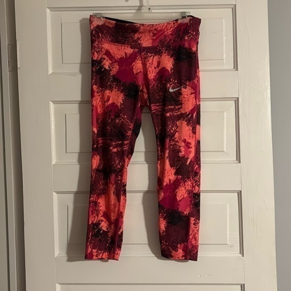 Nike Multi Print Dri Fit Leggings - Picture 1 of 5